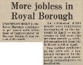 19810522 ROYAL BOROUGH UNEMPLOYMENT UP CN